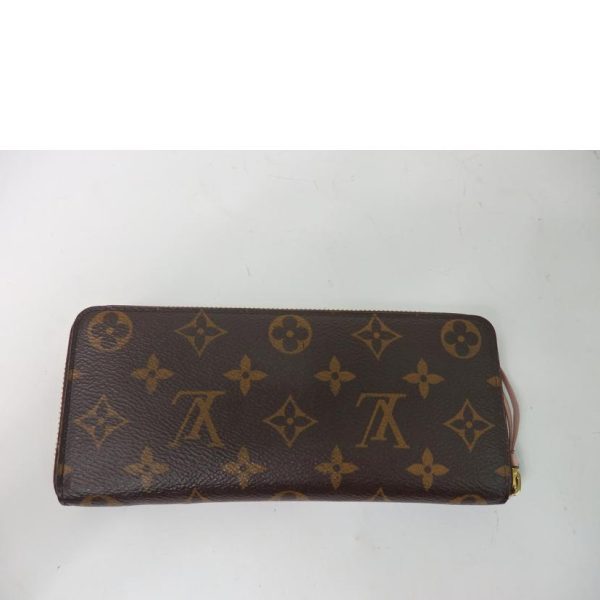 57911 2 Louis Vuitton Portefeuil Clemence Bag Monogram Rose Valerine