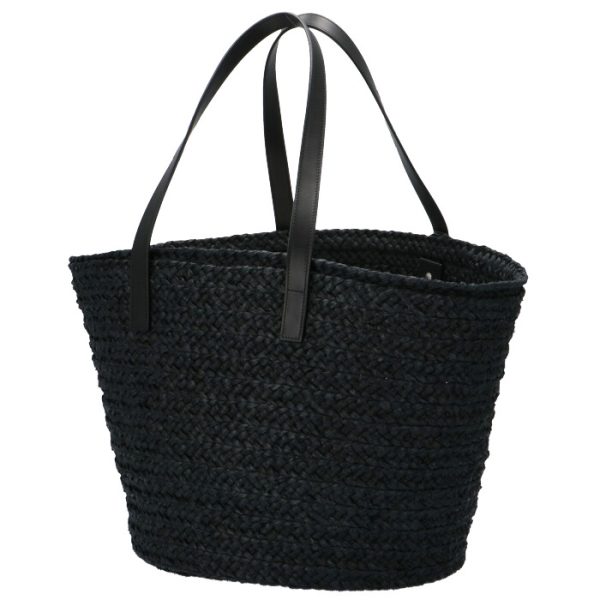 579521gqthe1000 2 Saint Laurent Paris Tote Bag Medium Basket Black