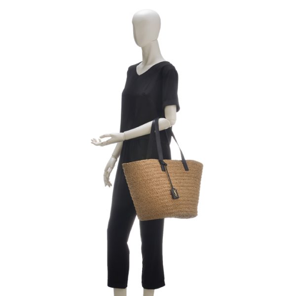 579521gqthj7063 9 Saint Laurent Paris Tote Bag Medium Basket Beige