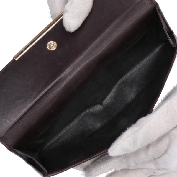 57956 7 Gucci Guccisima Bi fold Long Wallet Brown