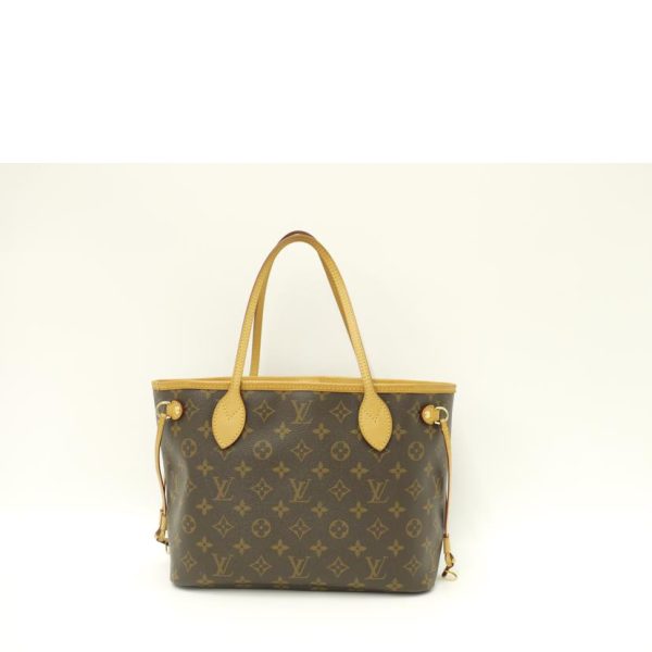 57976 2 Louis Vuitton Neverfull PM Monogram Handbag Pivoine Brown