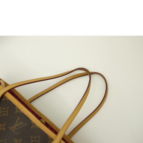 57976 4 Louis Vuitton Neverfull PM Monogram Handbag Pivoine Brown