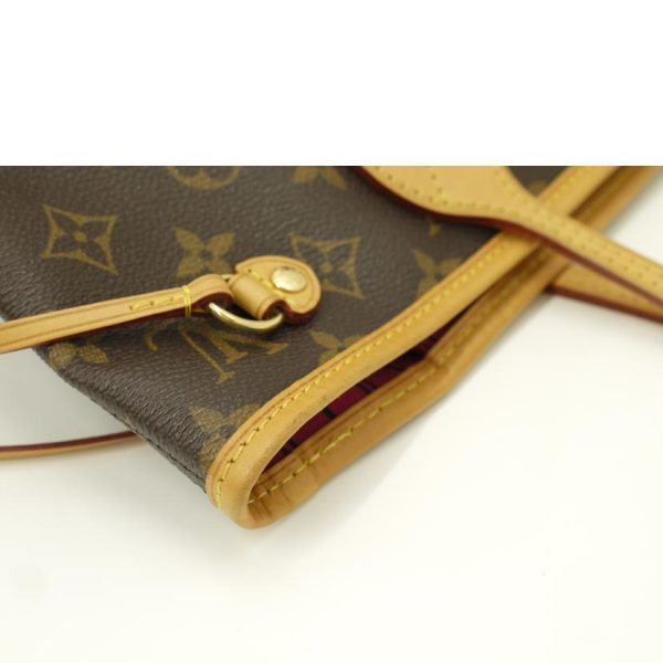 57976 6 Louis Vuitton Neverfull PM Monogram Handbag Pivoine Brown