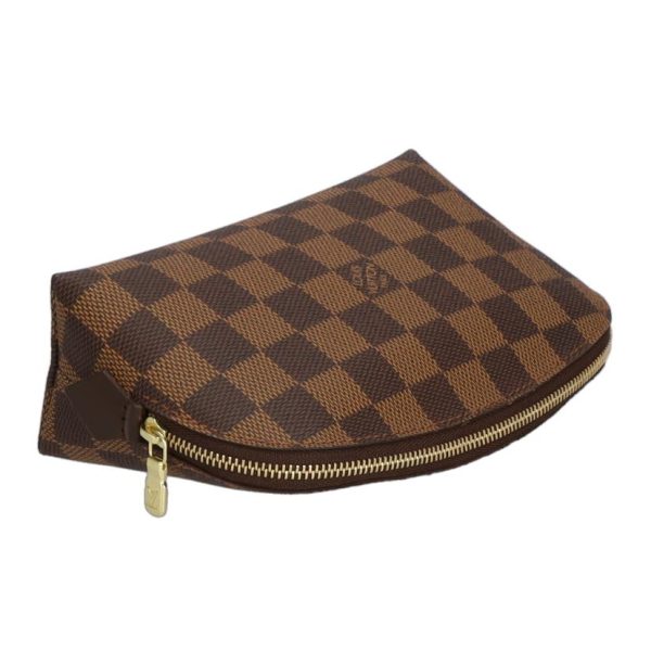 58046 4 Louis Vuitton Pochette Cosmetic PM Bag Damier Ebene Brown