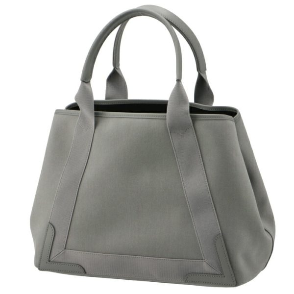 5812922hh3n1161 2 Balenciaga Navy Hippo Medium Canvas Bag Gray