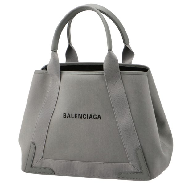 5812922hh3n1161 6 Balenciaga Navy Hippo Medium Canvas Bag Gray