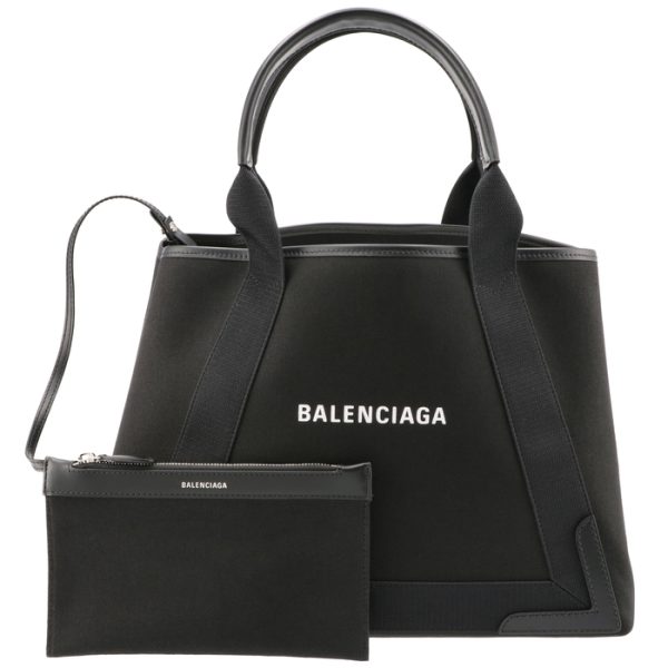 5812922hh3n 1 Balenciaga M Navy Caba Canvas Tote Bag