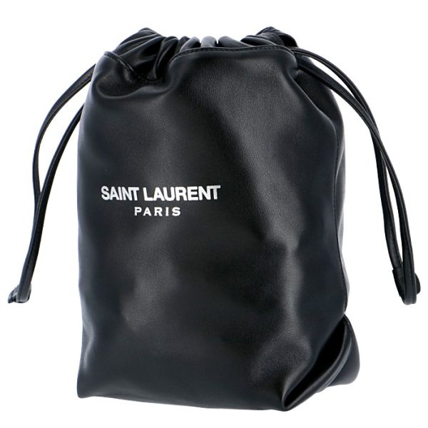 5833280yp0e1000 6 Saint Laurent Paris Teddy Small Shoulder Bag Black