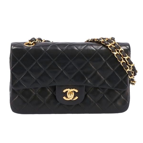 58530 1 Chanel Matelasse Double Flap Bag Lambskin