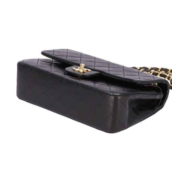 58530 3 Chanel Matelasse Double Flap Bag Black