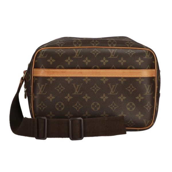 58597 1 Louis Vuitton Reporter PM Monogram Shoulder Bag Brown