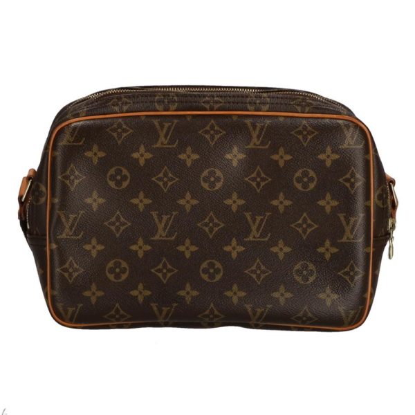 58597 2 Louis Vuitton Reporter PM Monogram Shoulder Bag Brown