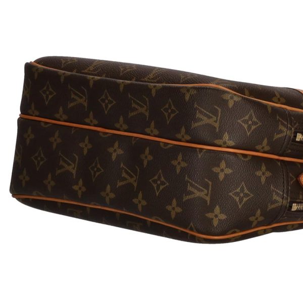 58597 3 Louis Vuitton Reporter PM Monogram Shoulder Bag Brown