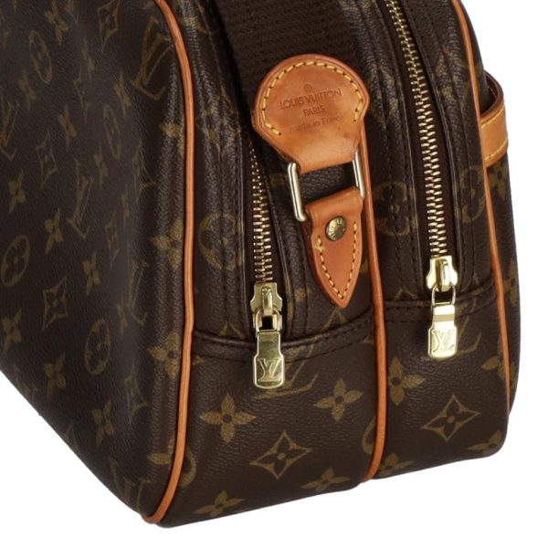 58597 9 Louis Vuitton Reporter PM Monogram Shoulder Bag Brown