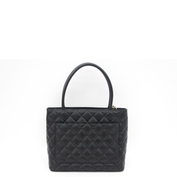 58780 2 Chanel Caviar Reprint Tote Bag Black