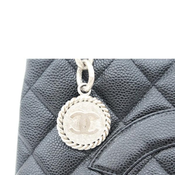 58780 6 Chanel Caviar Reprint Tote Bag Black