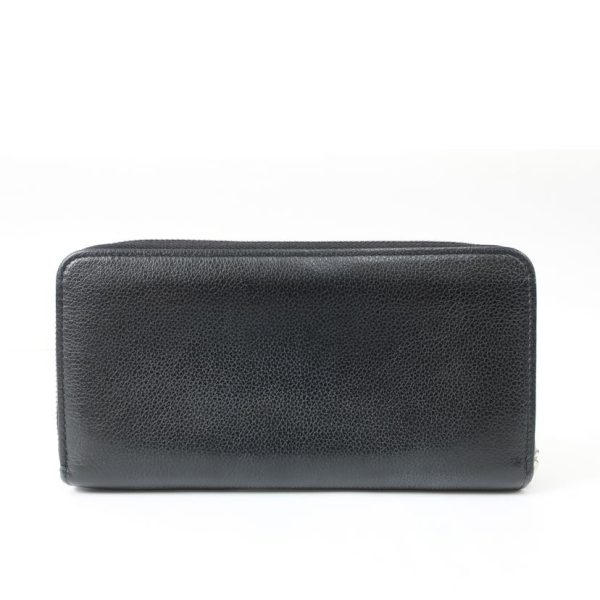 58839 2 Louis Vuitton Lock Me Zippy Wallet Noir Long Wallet Black