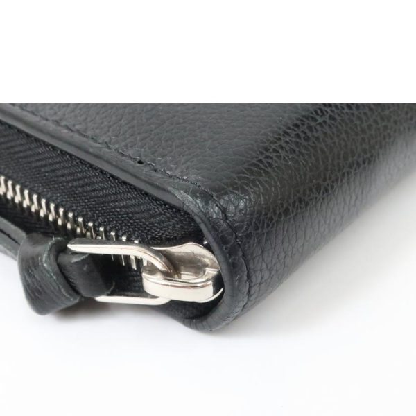 58839 3 Louis Vuitton Lock Me Zippy Wallet Noir Long Wallet Black