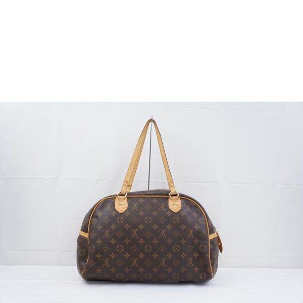 58947 2 Louis Vuitton Montorgueil GM Monogram Tote Bag Brown