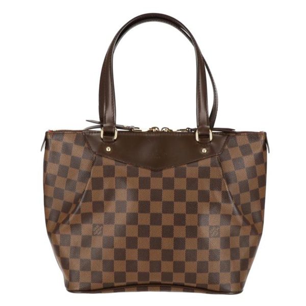 58977 1 Louis Vuitton Westminster Damier Tote Bag Brown