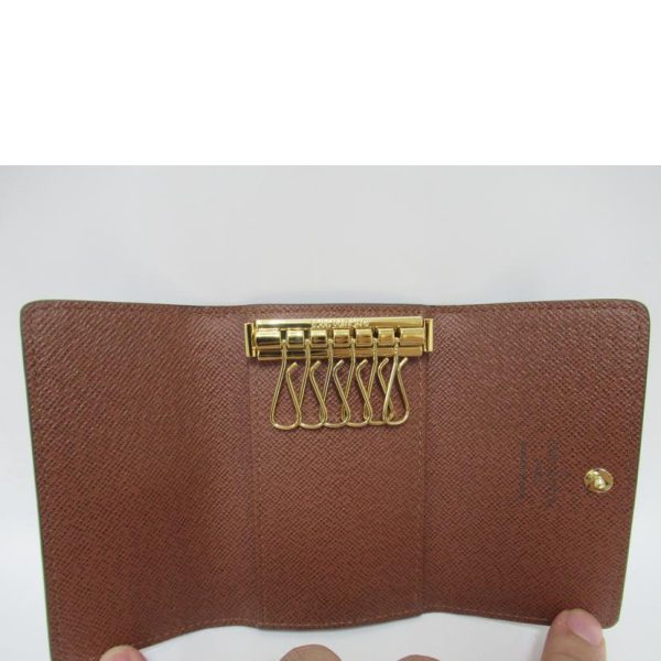 59008 5 Louis Vuitton Multicle 6 Monogram Wallet Brown