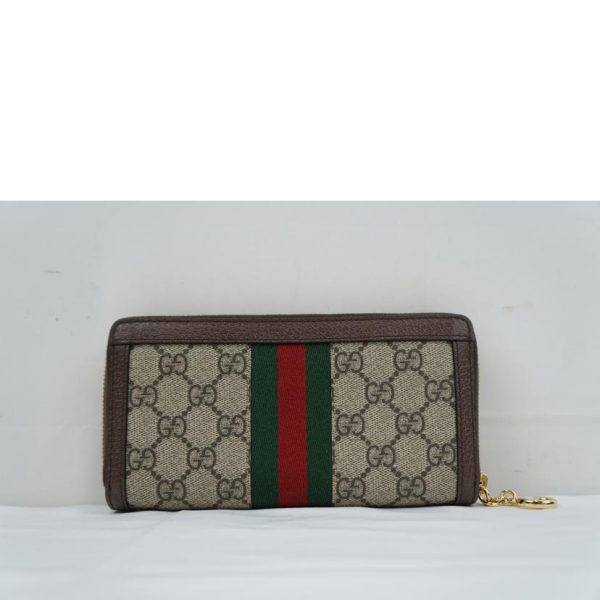 59009 2 Gucci Offdia GG Supreme Round Zipper Wallet