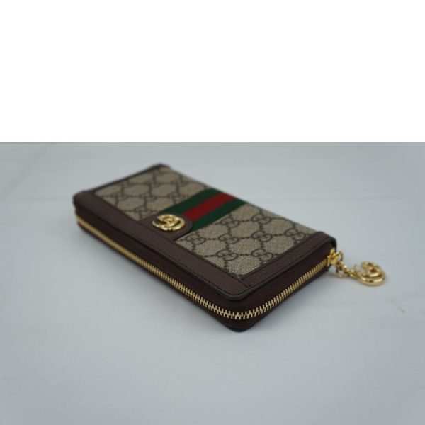 59009 3 Gucci Offdia GG Supreme Round Zipper Wallet