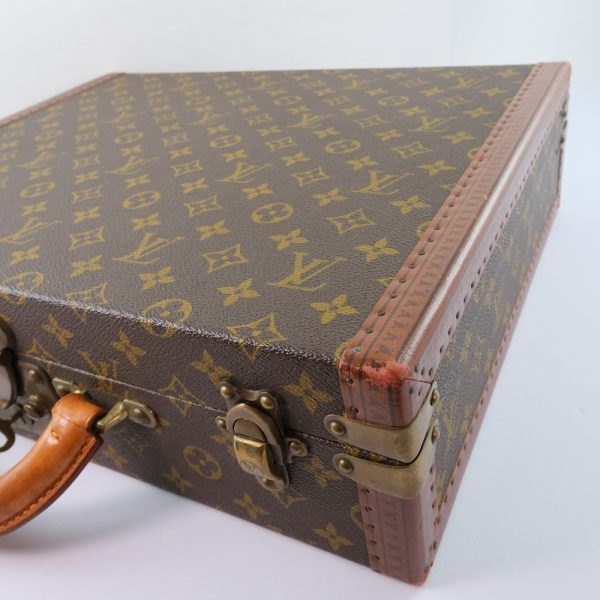 59080339 7 Louis Vuitton President M53012 Monogram Canvas Brown Briefcase