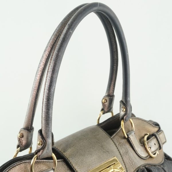 59090349 4 Salvatore Ferragamo Gancini leather gold tote bag