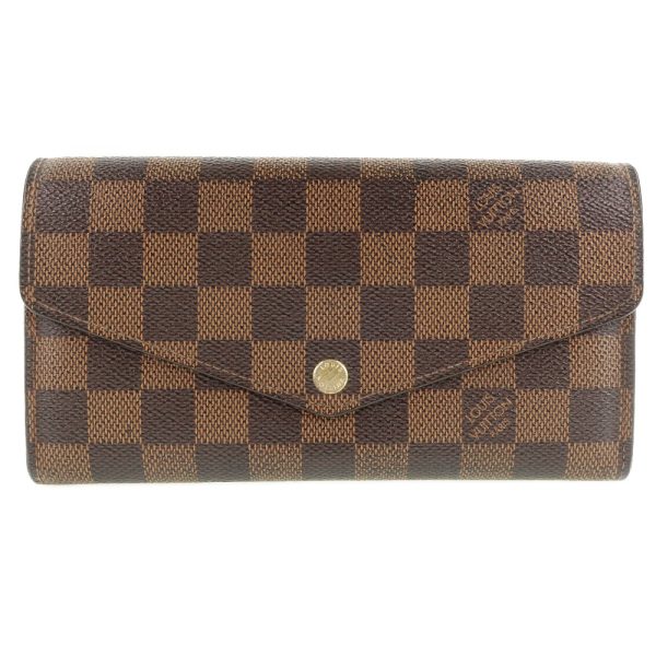 59100376 1 Louis Vuitton Portefeuille Sala N63209 Damier Brown Wallet