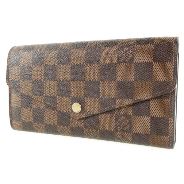 59100376 2 Louis Vuitton Portefeuille Sala N63209 Damier Brown Wallet