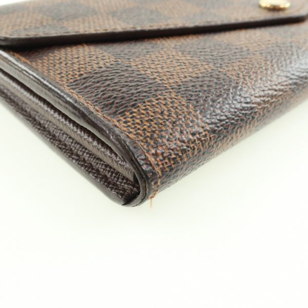 59100376 4 Louis Vuitton Portefeuille Sala N63209 Damier Brown Wallet