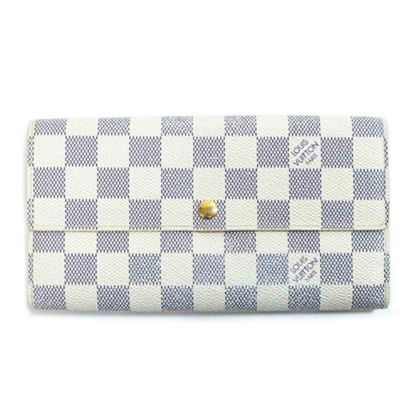 59158 1 Louis Vuitton Portefeuil Sala Damier Azur Wallet