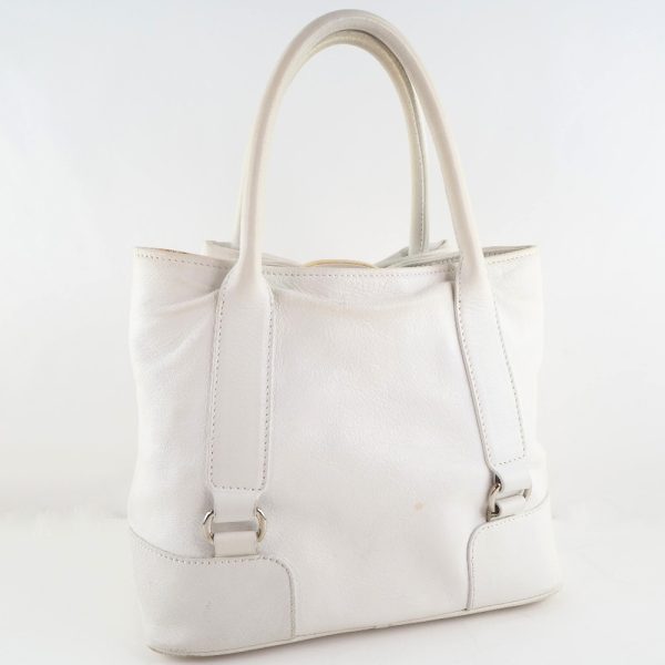 59160441 3 Salvatore Ferragamo Vara Ribbon Handbag Calf White Magnetic