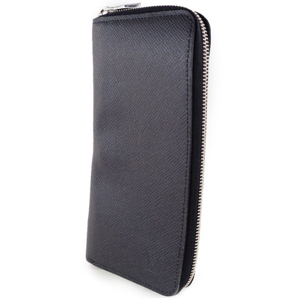 59170451 2 LOUIS VUITTON Zippy wallet long Vertical M32822 Taiga Black