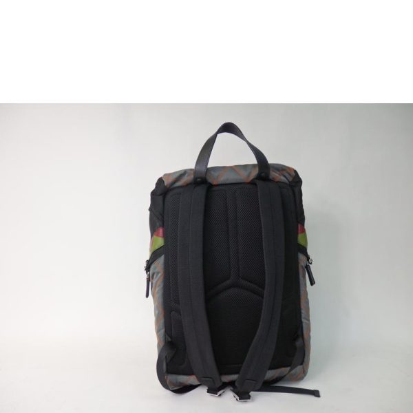 59352 2 Prada Bicolor Nylon Rucksack Black