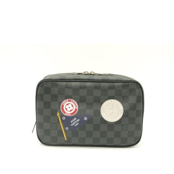 59376 2 Louis Vuitton Zippy XL LV League Wallet Damier Graphite