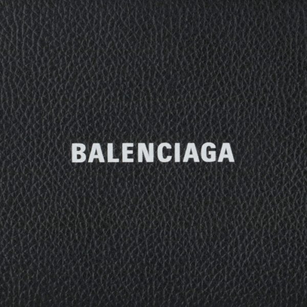 5937841iz4m1090 4 Balenciaga Chain Wallet Black