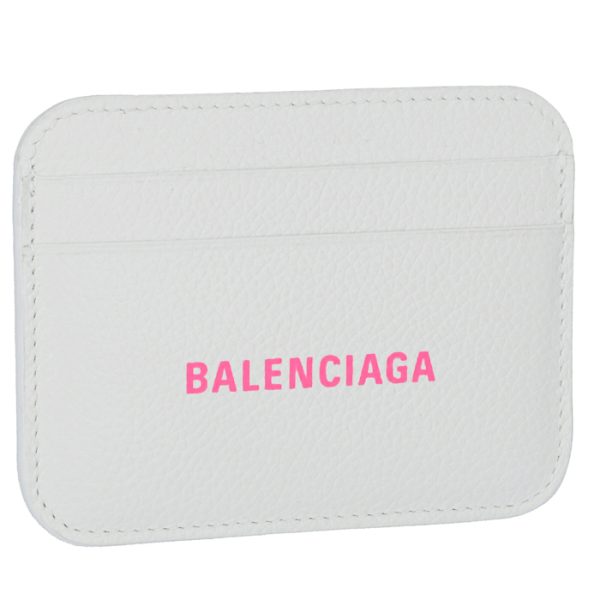 5938121izf39066 Balenciaga Card Case Pass Case White