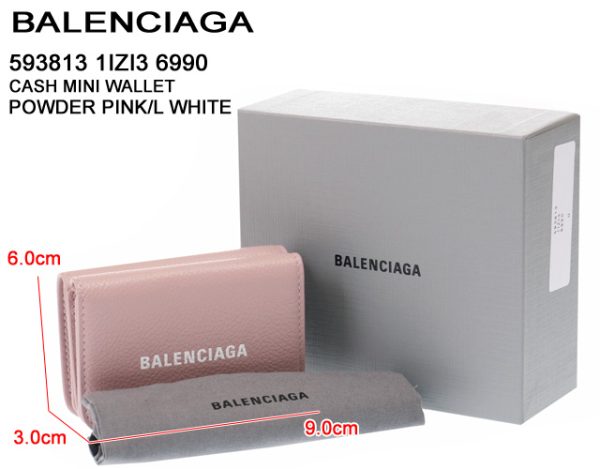 593813 1izi3 6990 1 BALENCIAGA CASH MINI WALLET mini wallet case pink