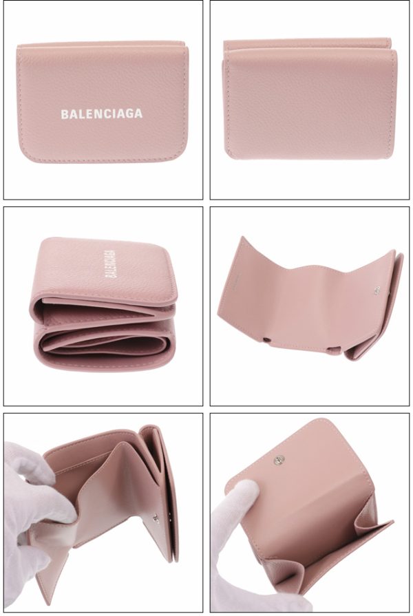 593813 1izi3 6990 2 BALENCIAGA CASH MINI WALLET mini wallet case pink