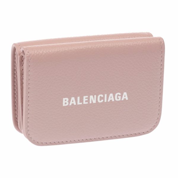 593813 1izi3 6990 BALENCIAGA CASH MINI WALLET mini wallet case pink