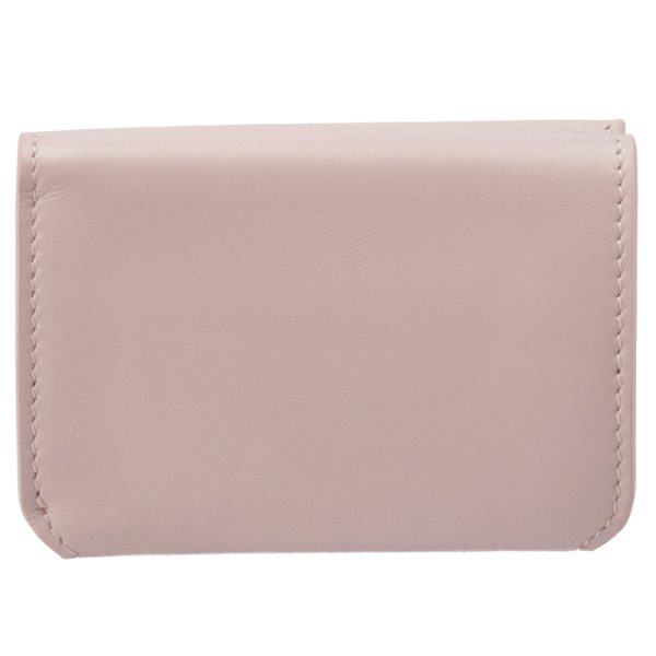 5938131i3535960 2 Balenciaga Logo Trifold Mini Wallet Pink