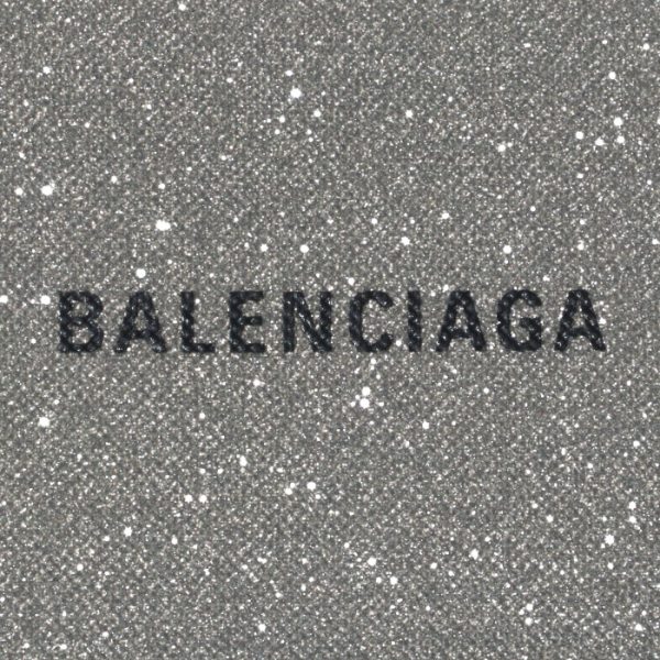 5938132102o1501 3 Balenciaga Glitter Trifold Mini Wallet Gray