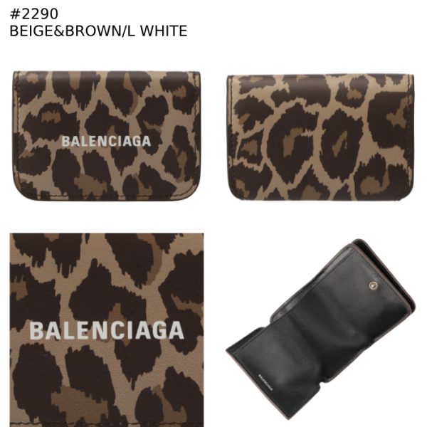 5938132aalk 7 Balenciaga Logo Trifold Wallet