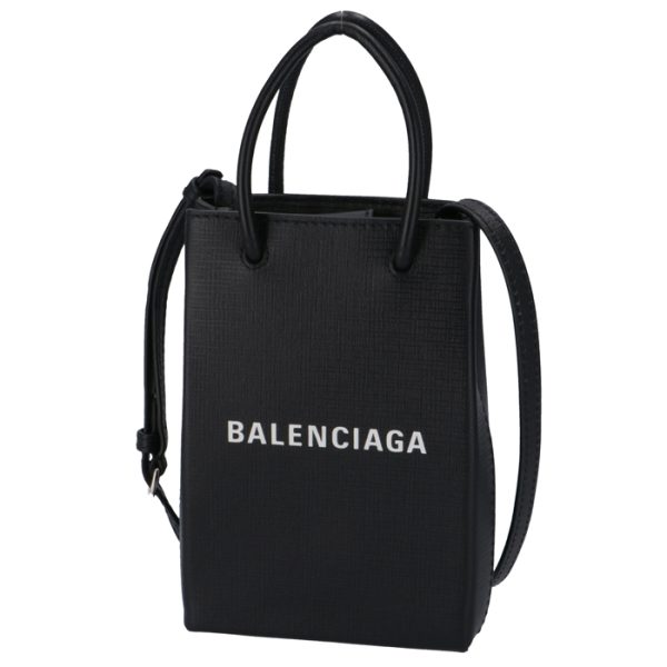 5938260ai2n1000 1 Balenciaga Shopping Phone Holder Bag Crossbody Black