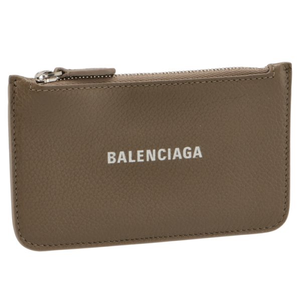 5942141izi31290 Balenciaga Card Holder Coin Case Mini Wallet Beige Brown