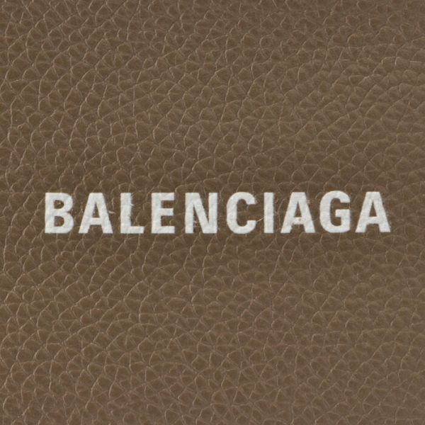 5942141izi31290 3 Balenciaga Card Holder Coin Case Mini Wallet Beige Brown