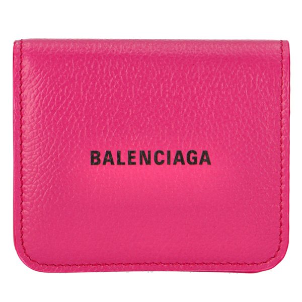 5942161iz435660 1 Balenciaga Logo Bifold Wallet Pink