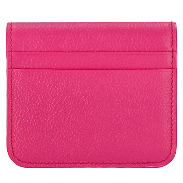 5942161iz435660 2 Balenciaga Logo Bifold Wallet Pink